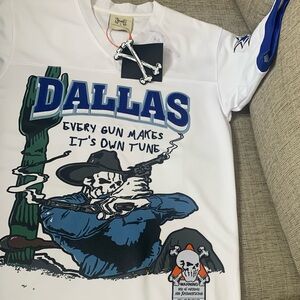 NWT BRAND X Dallas Cowboys CeeDee Lamb Graphic Football Jersey in White, Small